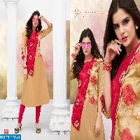 S more Twister Wholesale ready made linen Satin kurtis
